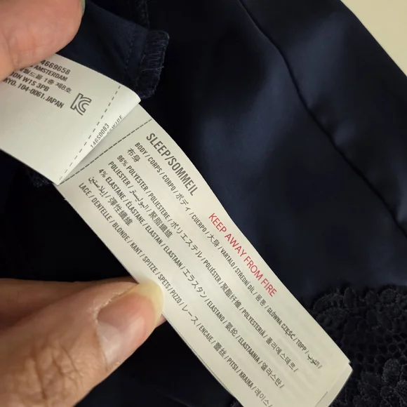 Abercrombie & Fitch Satin Lace Trim Cami Tank Short Set Pajama Set Nightie Set - Picture 8 of 13